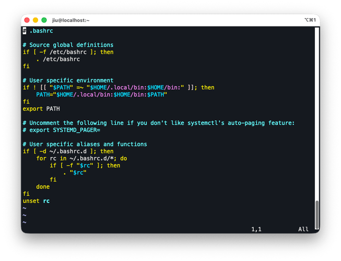 bashrc